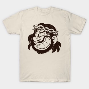 Retro cartoon winking Jesus T-Shirt